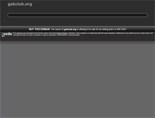 Tablet Screenshot of gakclub.org